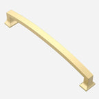 Asidrama 10 Pack 6.3 Inch(160mm) Hole Centers Kitchen Cabinet Handles, Brushed Gold Cabinet Pulls Kitchen Cabinet Hardware for Cupboard Drawer Pulls