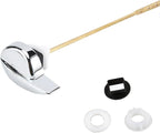 Toilet Tank Flush Lever Handle, Front Mount, Chrome, Universal Fitting (Side Mount)