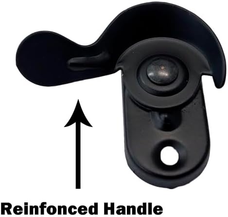 QCAA Steel Window Sash Lock, CTC 2", Matte Black, 12 Pack, Made in Taiwan