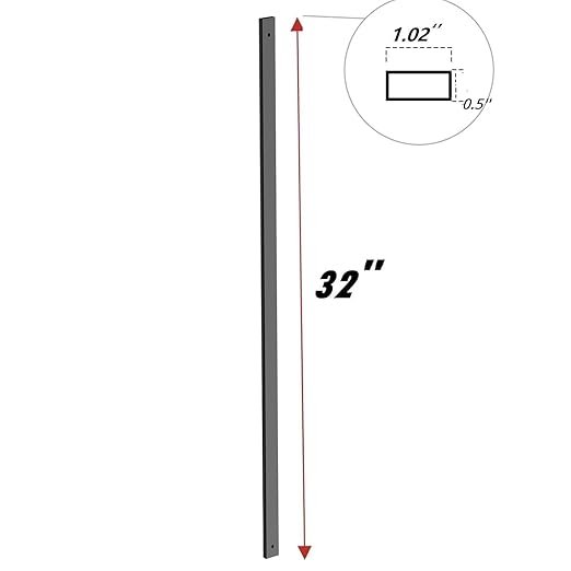 100 Pack 32.25 inch Deck Balusters with End Caps&Screws-Upgraded Rectangle Metal Railing Spindles Kit for Decks,Porch,Staircase,Outdoor Balustrade