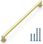 6 Pack 15"(381mm) Brushed Gold Cabinet Pulls Kitchen Cabinet Handles Drawer Pulls Cupboard Hardware for Cabinets CK0078