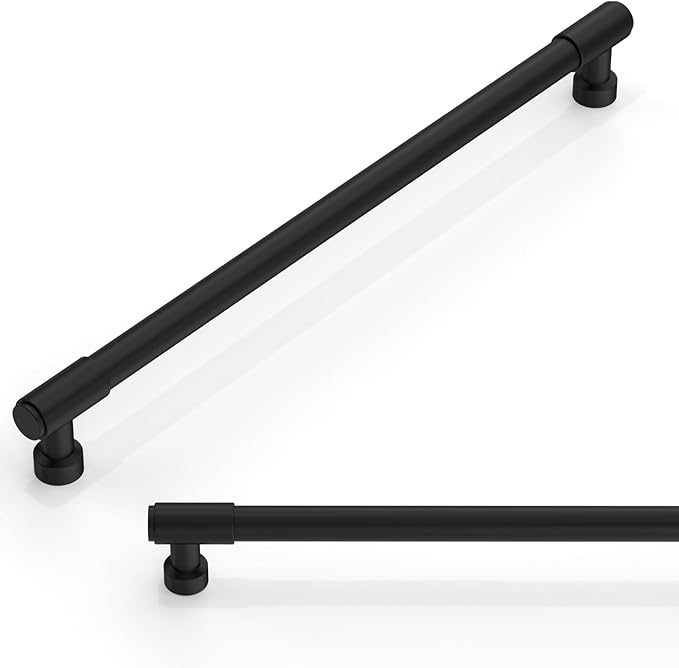 10 Pack Matte Black Cabinet Pulls 10 Inch(254mm) Kitchen Cabinet Handles Cabinet Hardware for Drawer Pulls