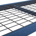 Heavy Duty Member Mark 4-Shelf Industrial Storage Rack, 77" W x 24" D x 72" H (Blue, 2 Pack)