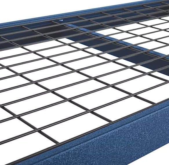 Heavy Duty Member Mark 4-Shelf Industrial Storage Rack, 77" W x 24" D x 72" H (Blue, 3 Pack)