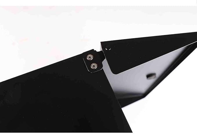 Wall Mount Locking Mailbox - Black Large Capacity Security Mailbox - Waterproof Stainless Steel Vertical Drop Mail Box Outdoor with Key