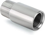 TAISHER 4PCS Stainless Steel Pipe Fittings, 3/8" NPT Male x 3/8" NPT Female Threaded, 2" Length Nipple Cast Pipe