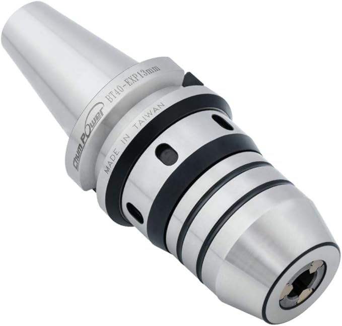 1/64"-1/2" BT40 CNC Integral EX-POWER Universal Chuck Holder, Titanium Jaws, One-piece