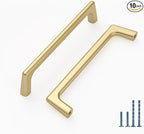 10 Pack 5 Inch Gold Cabinet Pulls - Kitchen Handles for Cabinets