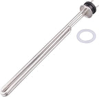 DERNORD 240V 6500W Tri-clamp Foldback Heating Element Stainless Steel Immersion Water Heater with 3-Wire Electrical Locking Plug (1.5 Inch Tri clamp)