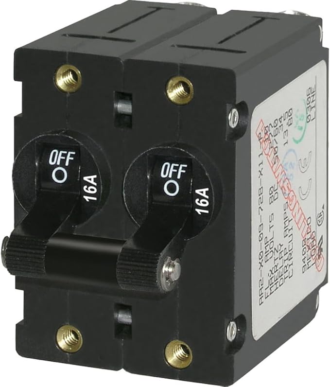 Blue Sea Systems A-Series Toggle Double Pole Circuit Breakers