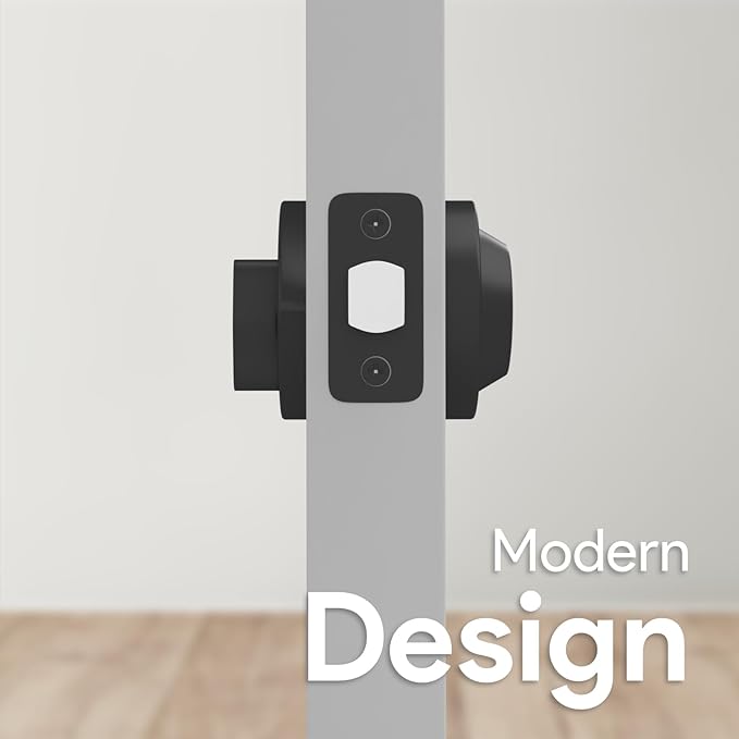 Mega Handles - Ronn Entrance Deadbolt I Deadbolt for Entry Lever Door Handle - Heavy Duty Round Lock for Left or Right-Handed Doors - Interior/Exterior Door Lever Deadbolt- Matte Black