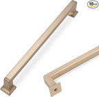 COTYKILEY 10 Pack 7.5 Inch(192mm) Champagne Bronze Cabinet Handles Champagne Kitchen Cabinet Pulls Cabinet Door Handles Kitchen Cabinet Hardware Cupboard Drawer Pulls Dresser Handles
