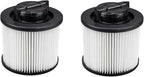 2 Pack DXVC4001 HEPA Filter Compatible with DEWALT DXV04T DXV05P DXV05S DXV08S DXV06G Wet Dry Shop Vacuums