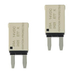 25A DC 12V-14V Auto Reset Circuit Breaker ATM Low Profile T1 Mini Blade Fuses Breakers for Car Trucks Marine Boat RV Solar and More,2 Pack