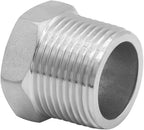 Joywayus Stainless Steel Hex Head Bushing Reducer Pipe Fitting 3/4 NPT Male × 1/2 NPT Female (Pack of 2)