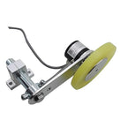 2PCS Industrial Encoder Meter Measuring Roller Rubber Wheel Wear-Resistant Polyurethane Synchronizer Wheel for Rotary Encoder (Perimeter 250mm(Hole Diameter 8mm))