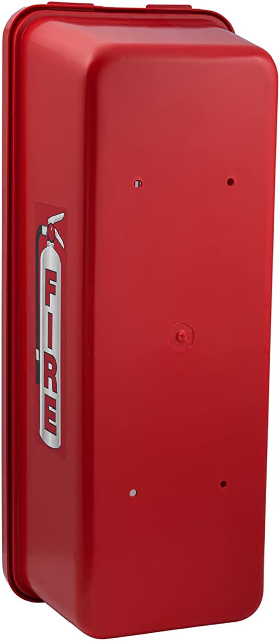 PRO&Family Fire Extinguisher Cabinet Fire Extinguisher Box Outdoor Fire Cabinet Mounted Fire Extinguisher Cabinet Fire Extinguisher Cover (3, Red with Pull-Panel, 10 lb)