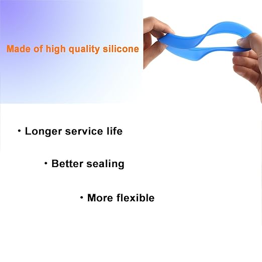 Flush Valve Seal for American Standard & Eljer Toilets, Upgraded Silicone Material 7301111-0070A American Standard Toilet Parts Replacement with O Rings for Champion 4 and Eljer Titan 4（2-Pack）