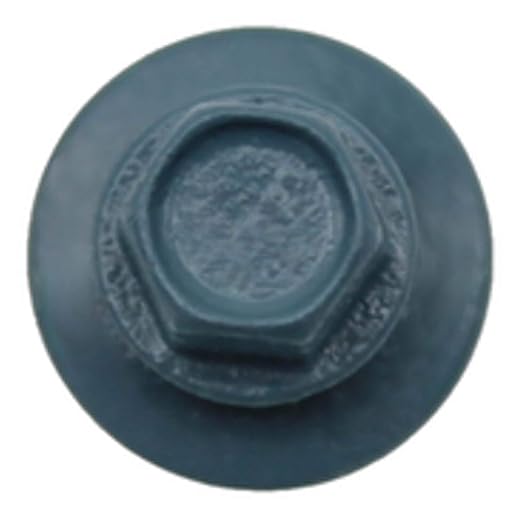 #14 Metal ROOFING SCREWS (250) Screws x 1-1/2" SLATE BLUE Hex Head Sheet Metal Roof Screw. Self starting/tapping metal to woodsheet metal siding screws - EPDM washer. for corrugated roofing