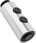 Hibbent Pull Out Sink Sprayer, 2 Function Kitchen Faucet Head, Bathroom Pull Down Spray Head with G1/2 or 13/16 Inch Male Connector, Chrome