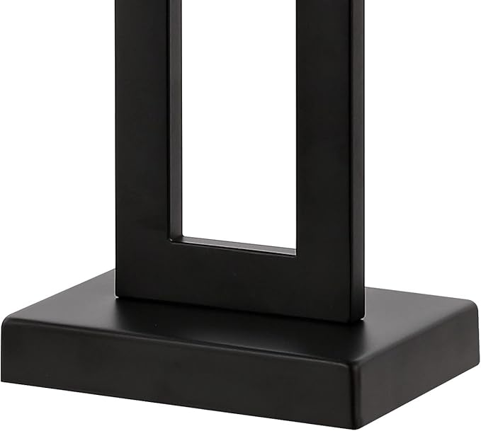 JONATHAN Y JYL1126C-SET2 Sabrina 28.5" Vintage Industrial Iron LED Table Lamp with Pull-Chain and USB Charging Port Mid-Century, Minimalist Bedside Desk Nightstand Lamp, Black (Set of 2)