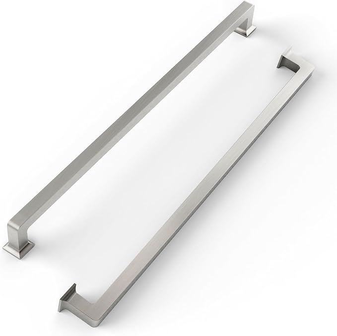 FILTA Cabinet Handles 12.6 Inch 6 Pack Brushed Nickel Cabinet Pulls for Kitchen Metal Drawer Pulls Modern Cabient Hardware Cupboard Handles