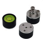 GPS RTK level, centering rod, carbon fiber horizontal bubble accessories with screw holes (18x11.5mm black green)