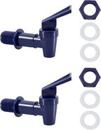 Replacement Cooler Faucet Water Bottle Jug,Water Dispenser Tap Set,BPA-Free Plastic Spigot Spout Water Beverage Lever Pour Dispenser Valve,Water Crock Tap (4 Blue)