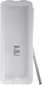 Fire Extinguisher Cabinet Fire Extinguisher Box Outdoor Fire Cabinet Mounted Fire Extinguisher Cabinet Fire Extinguisher Cover (White with Breaker Bar Attachment, Rx350, Plastic, 20 Pounds, 5, AKA1)