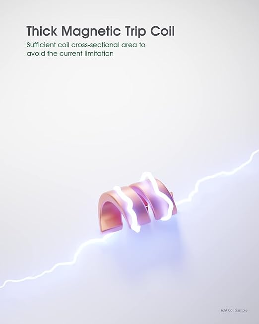 AC Miniature Circuit Breaker, 25 Amp 120V/240V 1 Pole DIN Rail Mount Circuit Breaker, Thermal Magnetic Trip, Solar AC Disconnect Switch MCB C25