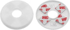 2 Pack Wall Split Flange ABS Round Escutcheon Plate for 1.0"/ 26mm Diameter Pipe Faucet Decoration Accessories (White)