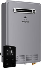 Westinghouse Tankless Water Heater Propane Outdoor Installation Max 8.1 GPM 180,000 BTU, Temp Self Modulating Non Condensing High Efficiency Water Heater for House or Commercial, APOLO Performance