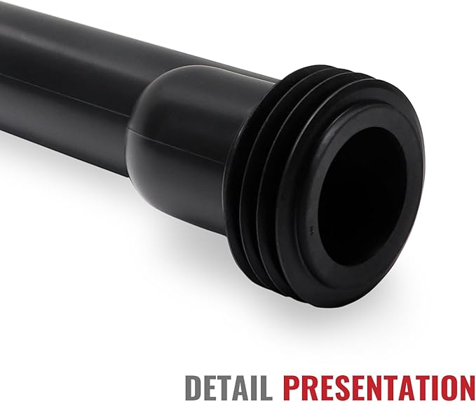 Wall Hung Toilet Tank Connector Set with Side Pipes,Compatible with Geberit 154.405.11.6,Toilet Replacement Parts with Black HDPE Material,Easy Installation