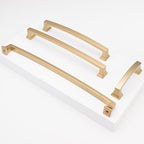 COTYKILEY 10 Pack 4 Inch(102mm) Champagne Bronze Cabinet Handles Gold Kitchen Cabinet Pulls Cabinet Door Handles Kitchen Cabinet Hardware Cupboard Drawer Pulls Dresser Handles