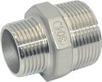 1-1/4" x 1" Male Threaded Reducing Nipple Fitting/Adapter,Stainless Steel SS304 NPT Pipe Hex Reducer