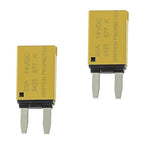 20A DC 12V-14V Auto Reset Circuit Breaker ATM Low Profile T1 Mini Blade Fuses Breakers for Car Trucks Marine Boat RV Solar and More,2 Pack
