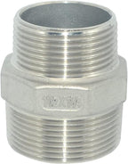 1-1/2" x 1-1/4" Male Threaded Reducing Nipple Fitting/Adapter,Stainless Steel SS304 NPT Pipe Hex Reducer