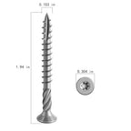 #8 * 2" 304 Stainless Steel Deck Screws, (2610pcs) 15 lbs.Exterior Wood Screws, Rust Resistant epoxy Coated, Bronze, T20 Star Bit