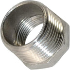 1" Male x 3/4" Female Thread Reducer Bushing Pipe Fitting, Adapter, Stainless steel SS 304 NPT