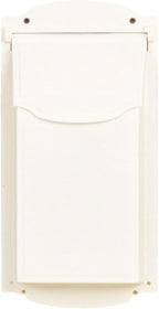 Special Lite Contemporary Vertical Wall Mount Mailbox - White Aluminum Mailbox for Wall Mount - SVC-1002-WH