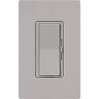 Lutron Diva Smart Dimmer Light Switch for Caseta Lighting (Lutron Smart Hub Required), for LED Lights, 150W, Single-Pole/3-Way, No Neutral, Gray (DVRF-6L-GR)