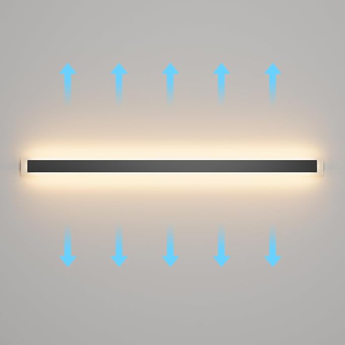 Aipsun 2 Packs Porch Wall Lights 71 inch Long Strip Modern Outdoor Wall Light Fixture, 50W Black Wall Mount Lighting Sconce Exterior Lights Wall Sconce 3000K for House Living Room Corridor