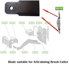 1 pair Blades For Articulating Brush Cutter ABC-13-125A Skid Steer Attachments
