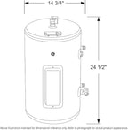 GE Appliances 10 Gallon Versatile Plug and Play Electric Water Heater with Adjustable Thermostat, Easily Installs Where You Want It, 120 Volt