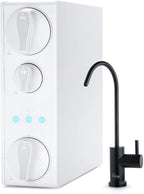 iSpring RO500-ORB Reverse Osmosis System, NSF 58 Certified, 500 GPD Under Sink RO System, Tankless Reverse Osmosis Water Filter, 2:1 Pure to Drain Ratio, White, Oil Rubbed Black Faucet