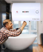 Electric Hot 50L Water Heater Storage,RV TR Endless Trailer Indoor Waterproof Shower Water Heater Compact Point-of-Use,Bathroom Shower (50L) plug in 120v