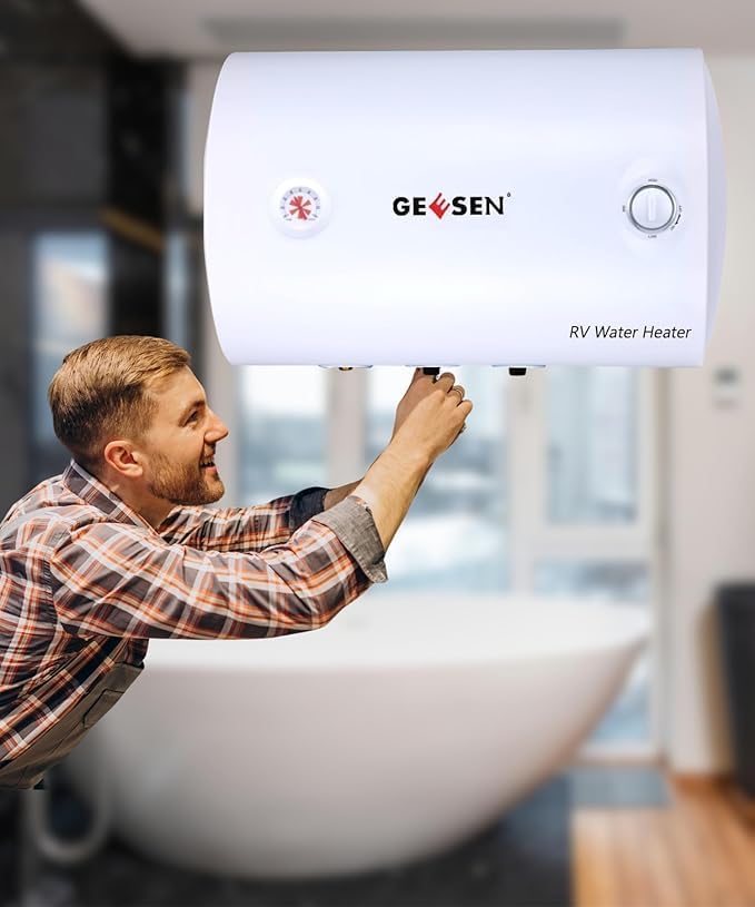 Electric Hot 50L Water Heater Storage,RV TR Endless Trailer Indoor Waterproof Shower Water Heater Compact Point-of-Use,Bathroom Shower (50L) plug in 120v