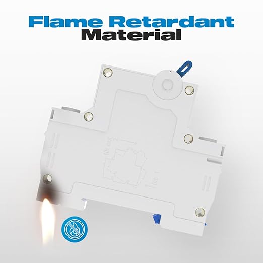 AC Miniature Circuit Breaker 16 Amp 1 Pole 120/240V Solar AC Disconnect Switch Thermal Magnetic Trip Din Rail Mount