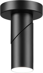 GLOBE Electric 64000113 4.5" Convertible Wall or Ceiling Mount LED Integrated Track Lighting Spotlight, Matte Black, Adjustable Pivoting Head, 9W, 500 Lumens, 3000 Kelvin, Dimmer Switch Compatible