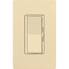 Lutron Diva Smart Dimmer Light Switch for Caseta Lighting (Lutron Smart Hub Required), for LED Lights, 150W, Single-Pole/3-Way, No Neutral, Ivory (DVRF-6L-IV)